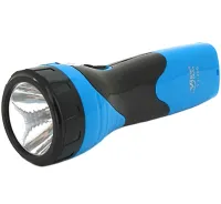 Ручной аккумуляторный фонарик Wimpex WX-209 1LED до 25 метров с выдвижной вилкой, Карманный фонарь KM-209 2 режима с зарядкой от сети 220V Синий