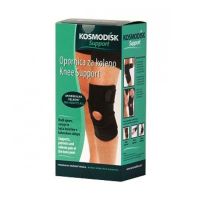 Эластичный фиксатор коленного сустава Kosmodisk Knee Support, Наколенник для суставов колена Космодиск, Бандаж с фиксацией коленной чашечки