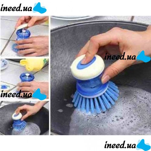 Dishwashing Brush with Dispenser and Detergent Tank Joseph Joseph Palm Scrub 85005