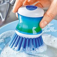 Dishwashing Brush with Dispenser and Detergent Tank Joseph Joseph Palm Scrub 85005