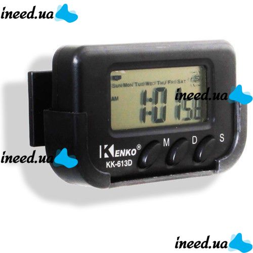 Kenko KK-613D Electronic Car Clock with Alarm Clock and Stopwatch