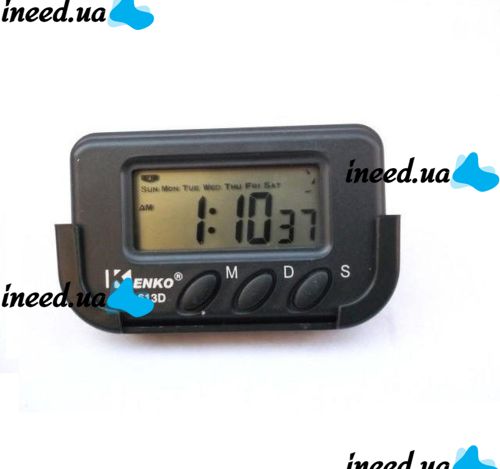 Kenko KK-613D Electronic Car Clock with Alarm Clock and Stopwatch
