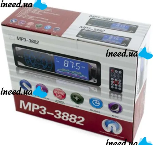 Автомобильная магнитола ISO Pioneer MP3-3882 автомагнитола с сенсорными кнопками