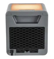 Керамічний інфрачервоний обігрівач Handy Heater Pure Warmth RD-08 1200W, настільний тепловентилятор c LED підсвічуванням, електрообігрівач Чорний