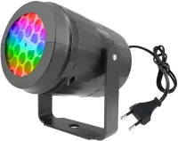 Новогодний лазерный проектор Led Projection Light 1367-3 на 16 рисунков, Настенный вращающийся проектор подсветка с кронштейном для дома Черный
