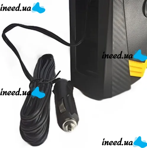Автомобильный проводной компрессор Tracer RES-02ML 12V 150PSI для подкачки шин с фонариком от прикуривателя, Автокомпрессор насос CZK-3634 для машины