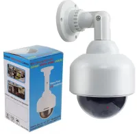 Универсальная камера видеонаблюдения обманка муляж Camera Abtech Dummy 2000 с датчиком движения, Камера-обманка с мигающим светодиодом на батарейках