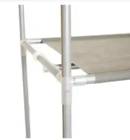 Folding Fabric Shelf Shoe Storage Cabinet Shoe Cabinet A-5 90x56x27 cm 4 Shelves, Dust-proof Shelf Organizer Frame 5556 HCX 7688