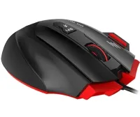 Игровая проводная компьютерная мышка Jedel GM1070 Black с RGB подсветкой для ПК, Геймерская USB мышь для компьютера и ноутбука 96493 Черная