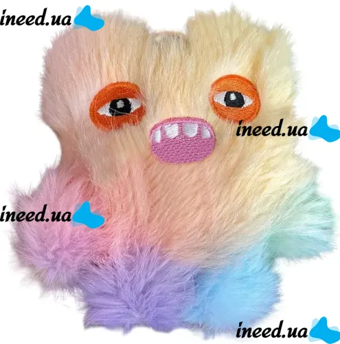 Дитяча плюшева іграшка брелок Fuggler Wide Eyed Weirdo 13 см, М'яка фігурка монстрик сюрприз Фуглер FuggGlow з брелоком для сумки для дітей