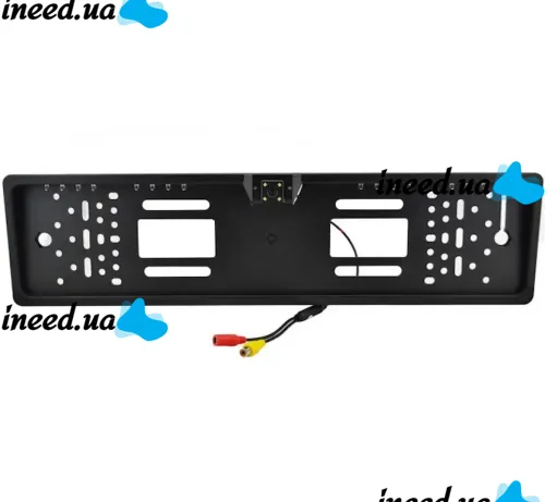 Цветная камера заднего вида в рамке номерного знака SmartTech A58 JX9488A с подсветкой 4LED Держатель рамка для номера с камерой, Авторамка Черная