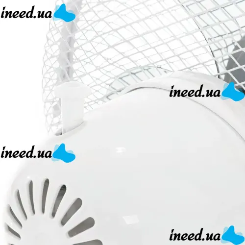 Настольный вентилятор Domotec MS-1625 White Fan 3 режима диаметр 30 см, Комнатный компактный электровентилятор Домотек MS1625 30 Вт от сети Белый