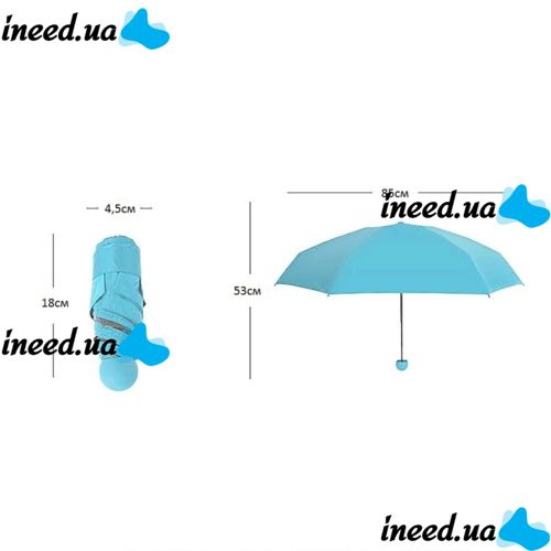 Компактный зонт-капсула Capsule Umbrella, Карманный зонт капсула в футляре, Капсульный складной мини зонтик