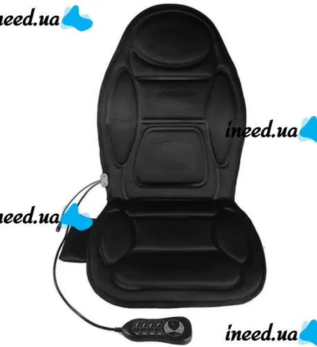 Массажная накидка с подогревом Massage Cushion JB-616C для сидения в автомобиле, Чехол с массажером для кресла LY-55 от сети и прикуривателя 12/220V