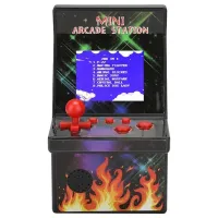 Детская игровая ретро приставка автомат Mini Arcade Station A2 на 200 встроенных игр на батарейках, консоль 8bit с экраном 2.5 дюймов от батареек