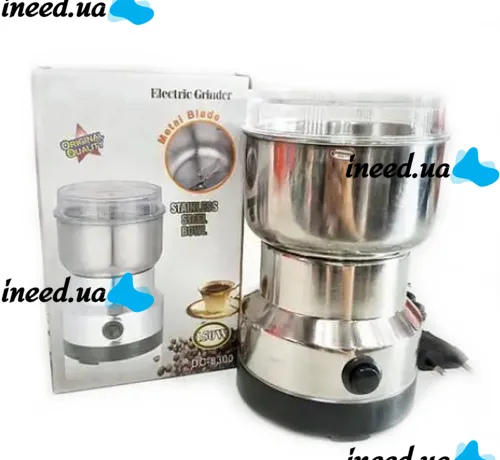 Электрическая кофемолка 150 Вт NIMA Electric Grinder NM-8300 роторная с ножами из нержавеющей стали измельчитель кофе, специй, Электро мельница