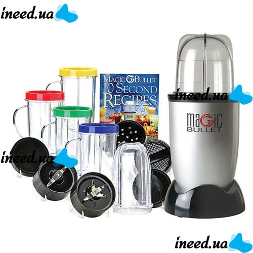Кухонный комбайн Magic Bullet 600Вт Мэджик Буллет, кухонный комбайн 21 предмет