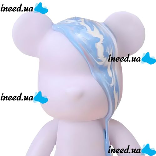 Флюидный мишка сделай сам DIY Creative Fluid Bear 23 см с красками 3 шт Набор раскраска игрушка медвежонок для творчества Виниловый медведь флюид-арт