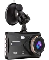 Автомобильный Видеорегистратор 4" Full HD сенсорный экран DVR BT-100 на 2 камеры заднего вида Универсальный авторегистратор с двумя камерами