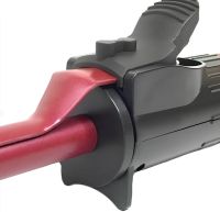 Тонкая плойка для афро кудрей ProMozer Mz-6629 для спиральной завивки волос, Щипцы для создания афрокудрей с регулировкой температуры Фиолетовая