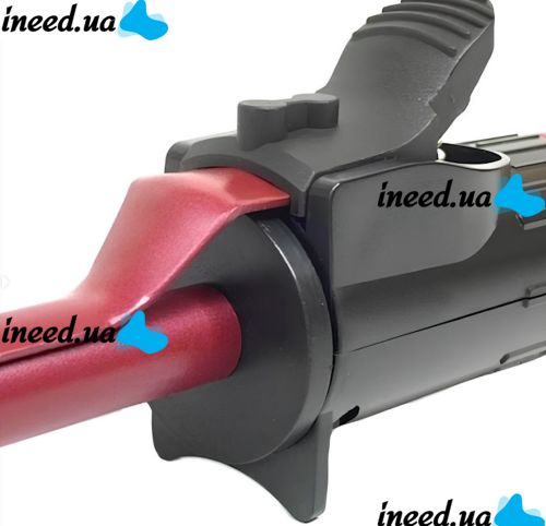 Тонкая плойка для афро кудрей ProMozer Mz-6629 для спиральной завивки волос, Щипцы для создания афрокудрей с регулировкой температуры Фиолетовая