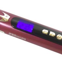 Тонкая плойка для афро кудрей ProMozer Mz-6629 для спиральной завивки волос, Щипцы для создания афрокудрей с регулировкой температуры Фиолетовая
