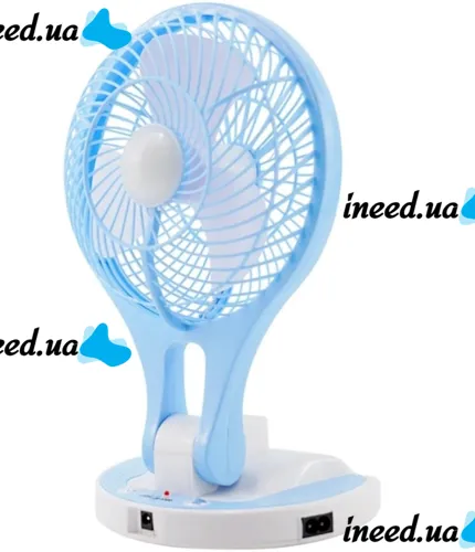 Настольный складной вентилятор с лампой Handy Mini Fan JR-5580 12V 220V с LED подсветкой от аккумуляторов 18650 Аккумуляторный мини-вентилятор