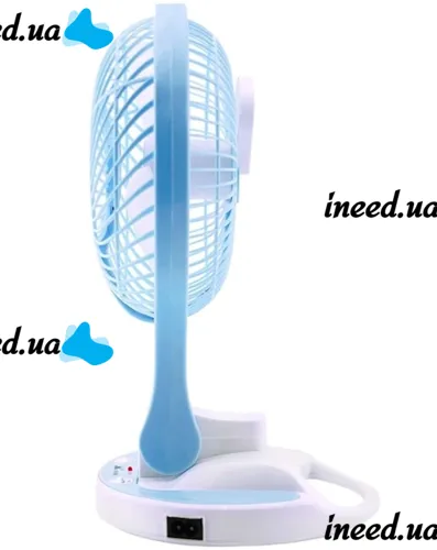 Настольный складной вентилятор с лампой Handy Mini Fan JR-5580 12V 220V с LED подсветкой от аккумуляторов 18650 Аккумуляторный мини-вентилятор