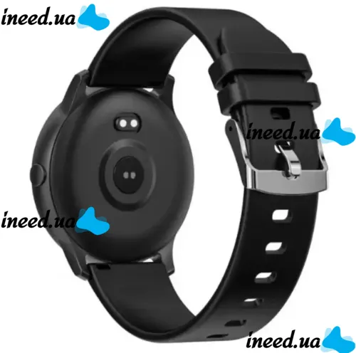 Наручные Смарт часы Smart Watch KW19 Black 44mm c измерением давления и фитнес трекером Умные Bluetooth часы с пульсометром IP67 Черные