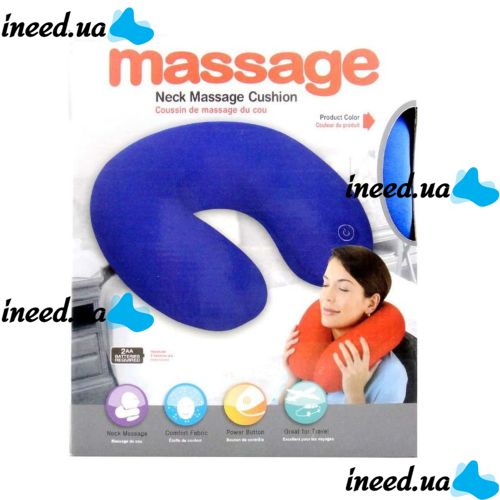 Антистрессовая подушка Neck Massage массажная подушка подголовник анти стресс