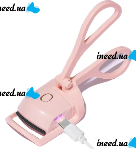 Акумуляторні щипці Затискач Eye Lashes machine MK018 для завивки вій, електричний підкручувач керлер від USB з підігрівом 2 режими Рожевий