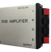 Универсальный двухплатный усилитель напряжения RGB Amplifier XM-01 12V-24v 6A для светодиодной LED ленты, Контроллер 12В для лед лент Серебристый