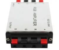 Универсальный двухплатный усилитель напряжения RGB Amplifier XM-01 12V-24v 6A для светодиодной LED ленты, Контроллер 12В для лед лент Серебристый