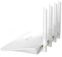 High-speed Mini Router Wi-Fi Router Pix-link LV-WR21Q 300 Mbit 2.4GHz, Wireless Wi-Fi Router up to 300Mb/s 4 Antennas 4 Ports White