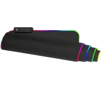 Ігровий комп'ютерний килимок для мишки Jedel MP-02 30х80 см ігрова поверхня c RGB підсвічуванням для комп'ютерної миші ПК і ноутбука від USB XL-1747