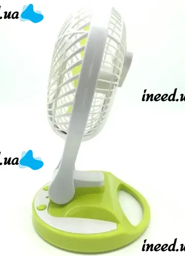 Настольный складной вентилятор с лампой Handy Mini Fan JR-5580 12V 220V с LED подсветкой от аккумуляторов 18650 Аккумуляторный мини-вентилятор