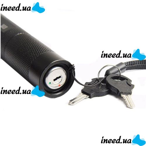 Мощная лазерная указка Green Laser Pointer YL-303 1000mW, аккумуляторный зеленый лазер с ключом BL-303 диодный с насадкой эффектов для презентации
