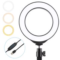 Кольцевая USB LED лампа Ring Fill Light JY-160A 16 см 6" без штатива Профессиональная студийная светодиодная CXB-160 (теплый, нейтральный, холодный)