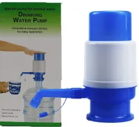 Механическая помпа насос для питьевой воды Drinking Water Pump WL-03 на бутыль с водой, Ручная помпа дозатор для подачи воды на бутылку ОМ-Х691 Синяя