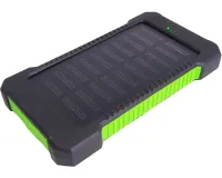 Портативное зарядное батарея Power Bank Solar JS-809 50000 mAh с солнечной панелью и фонариком, Внешний аккумулятор повербанк для зарядки USB 2.1A