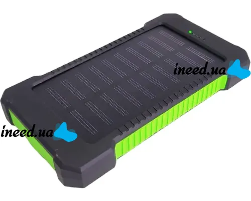 Портативное зарядное батарея Power Bank Solar JS-809 50000 mAh с солнечной панелью и фонариком, Внешний аккумулятор повербанк для зарядки USB 2.1A
