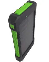 Портативное зарядное батарея Power Bank Solar JS-809 50000 mAh с солнечной панелью и фонариком, Внешний аккумулятор повербанк для зарядки USB 2.1A