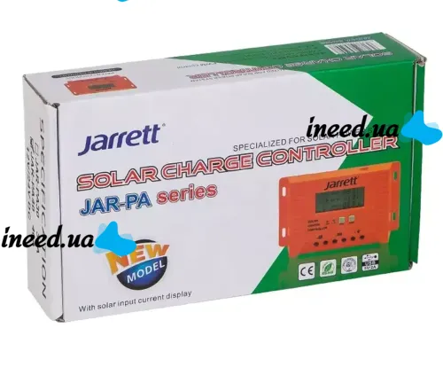 Автоматический контроллер заряда АКБ солнечной панели Jarrett JAR-PA30 30A 12V 24V Устройство RG-505 для контроля заряда батареи в солнечных панелях