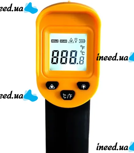 Промышленный бесконтактный градусник пирометр Temperature AR-360 для готовки от -50C до +420C пирометр термометр на батарейках с лазерным визиром