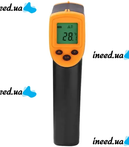 Промышленный бесконтактный градусник пирометр Temperature AR-360 для готовки от -50C до +420C пирометр термометр на батарейках с лазерным визиром
