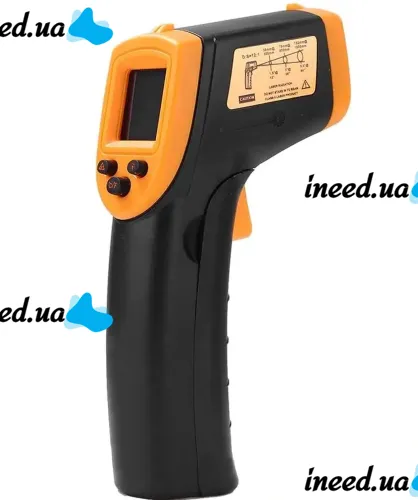 Промышленный бесконтактный градусник пирометр Temperature AR-360 для готовки от -50C до +420C пирометр термометр на батарейках с лазерным визиром