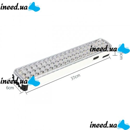 Аварийный светодиодный светильник прожектор KOHJ KD-715 6W 63 LED SMD 63 диода 516 Lm 6000K, Аварийная аккумуляторная светодиодная Led лампа от USB