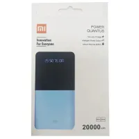 Зарядное устройство УМБ Power Bank 20000 mAh Xiaomi Power Quantus MI 2.1C 2xUSB повербанк с фонариком, Внешний аккумулятор батарея для телефона