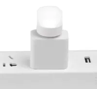 Светодиодная USB мини лампочка ночник Vkstar 1W Led Light BU-15 от Power Bank и ноутбука, Лампа фонарик 6000K от повербанка ПК 1Вт Холодный белый