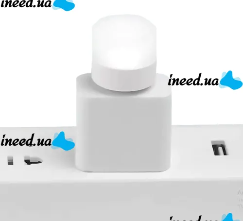Светодиодная USB мини лампочка ночник Vkstar 1W Led Light BU-15 от Power Bank и ноутбука, Лампа фонарик 6000K от повербанка ПК 1Вт Холодный белый